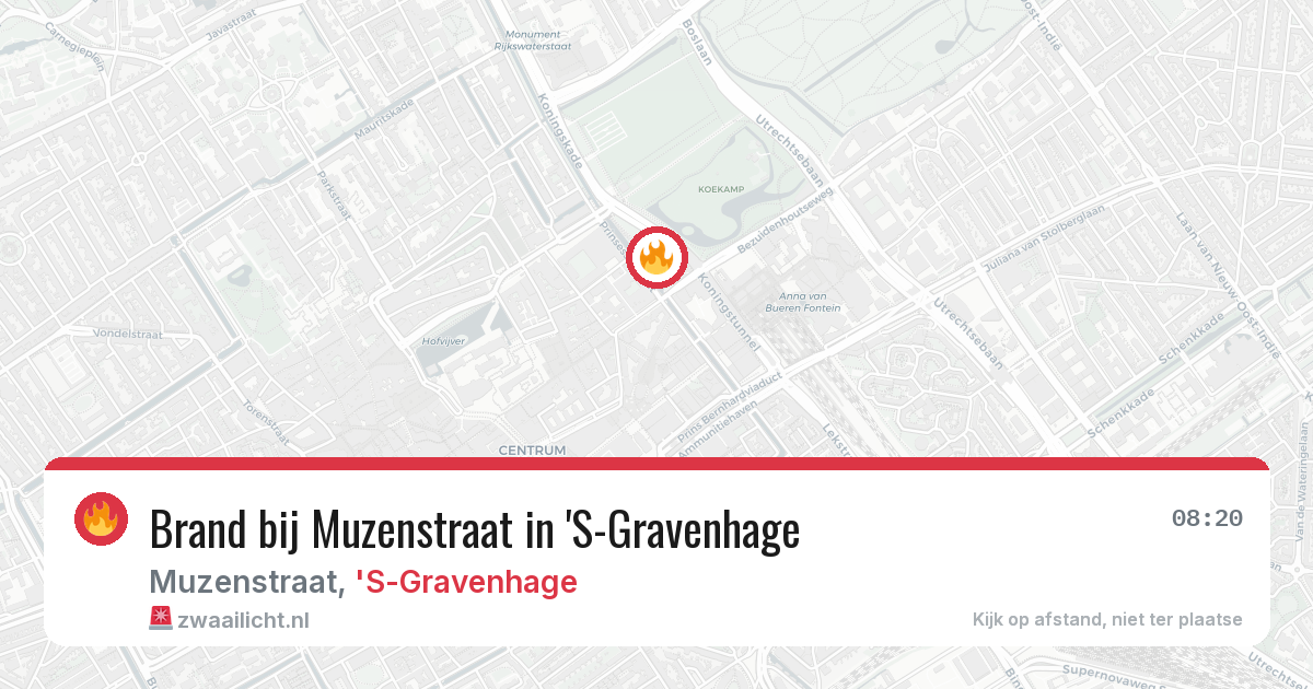 Brand bij Muzenstraat in 'S-Gravenhage — 6 jul 2026