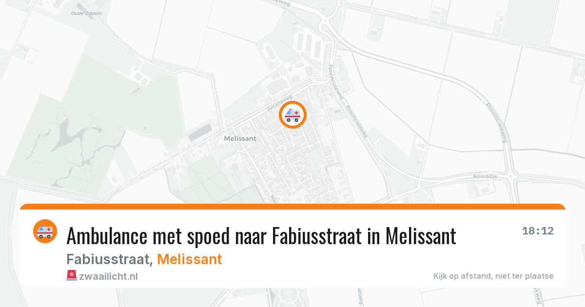 Ambulance met spoed naar Fabiusstraat in Melissant — 8 feb 2026