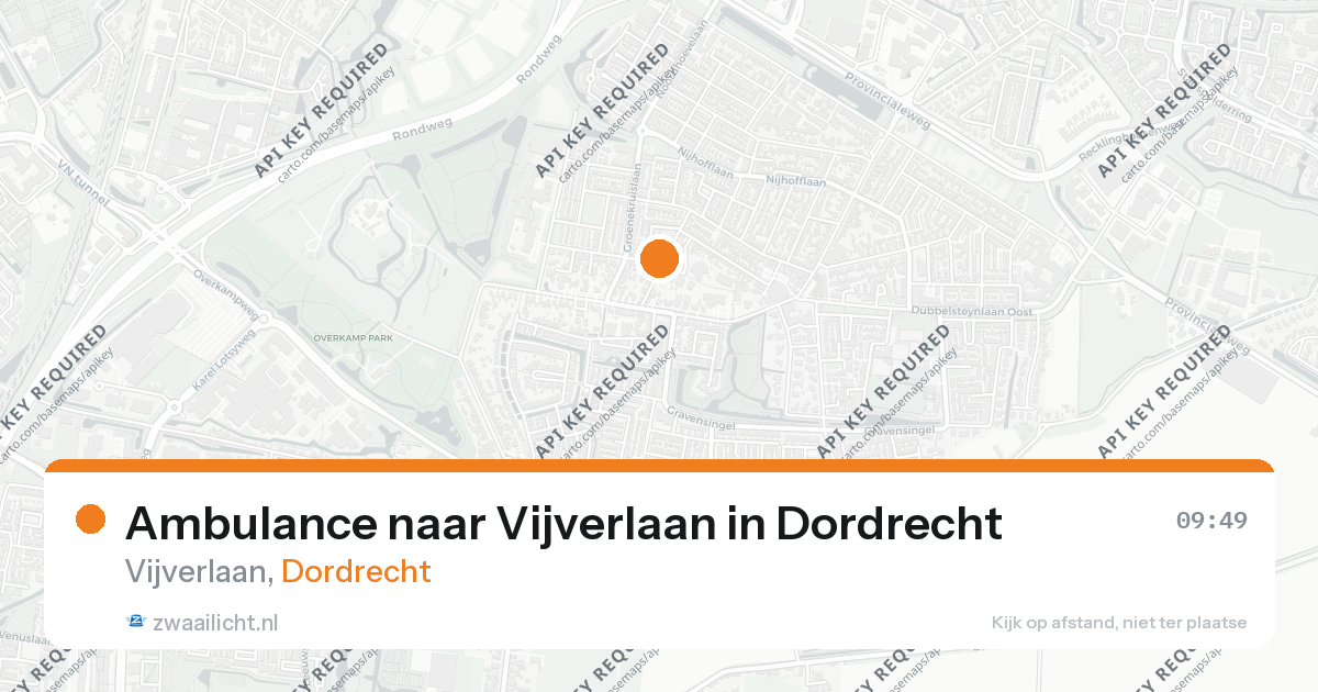 Ambulance naar Vijverlaan in Dordrecht — 1 apr 2026