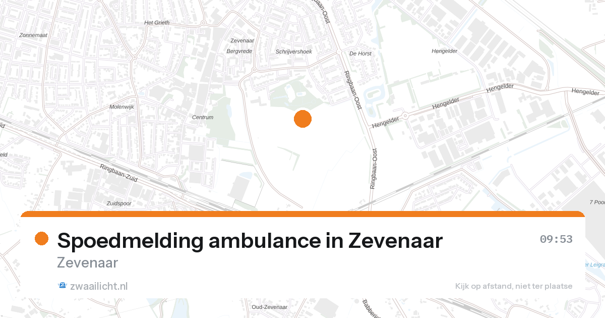 Spoedmelding ambulance in Zevenaar — 27 aug 2026
