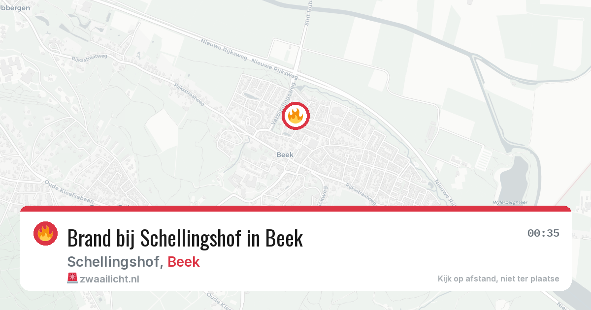 Brand bij Schellingshof in Beek — 12 jun 2026