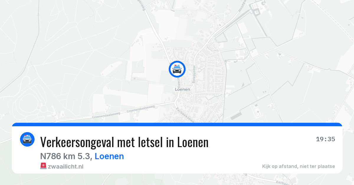 Verkeersongeval met letsel in Loenen — 18 jan 2026