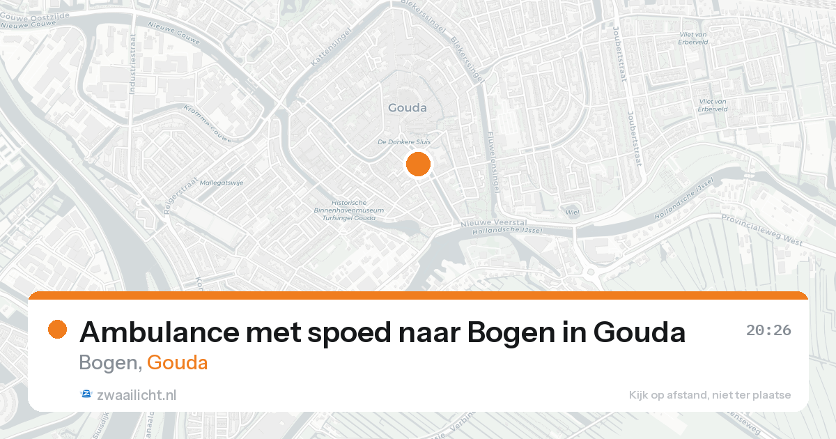 Ambulance met spoed naar Bogen in Gouda — 15 aug 2026