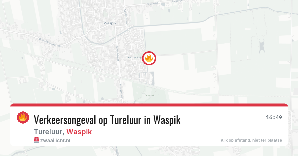 Verkeersongeval op Tureluur in Waspik — 29 jul 2026