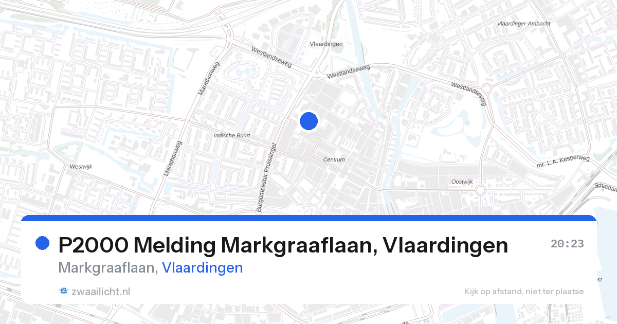 P2000 Melding Markgraaflaan, Vlaardingen — 25 jan 2026