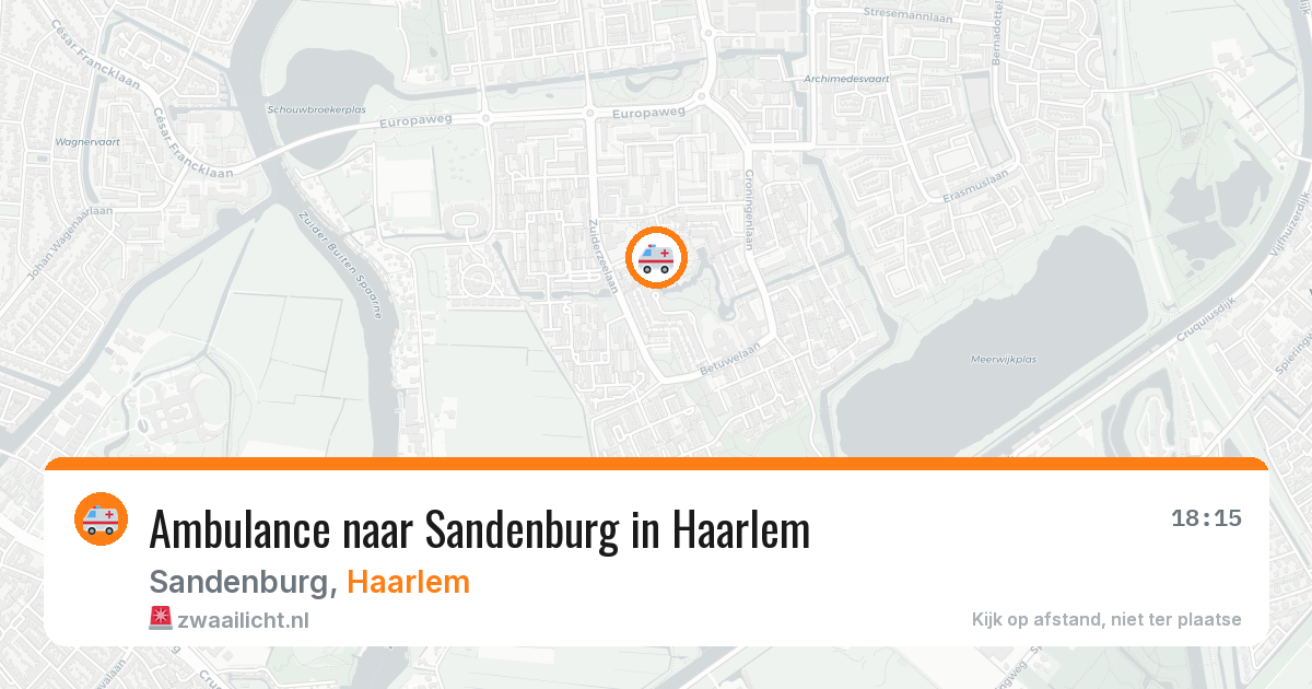 Ambulance naar Sandenburg in Haarlem — 27 apr 2026