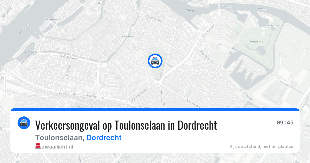 Verkeersongeval op Toulonselaan in Dordrecht — 12 feb 2026