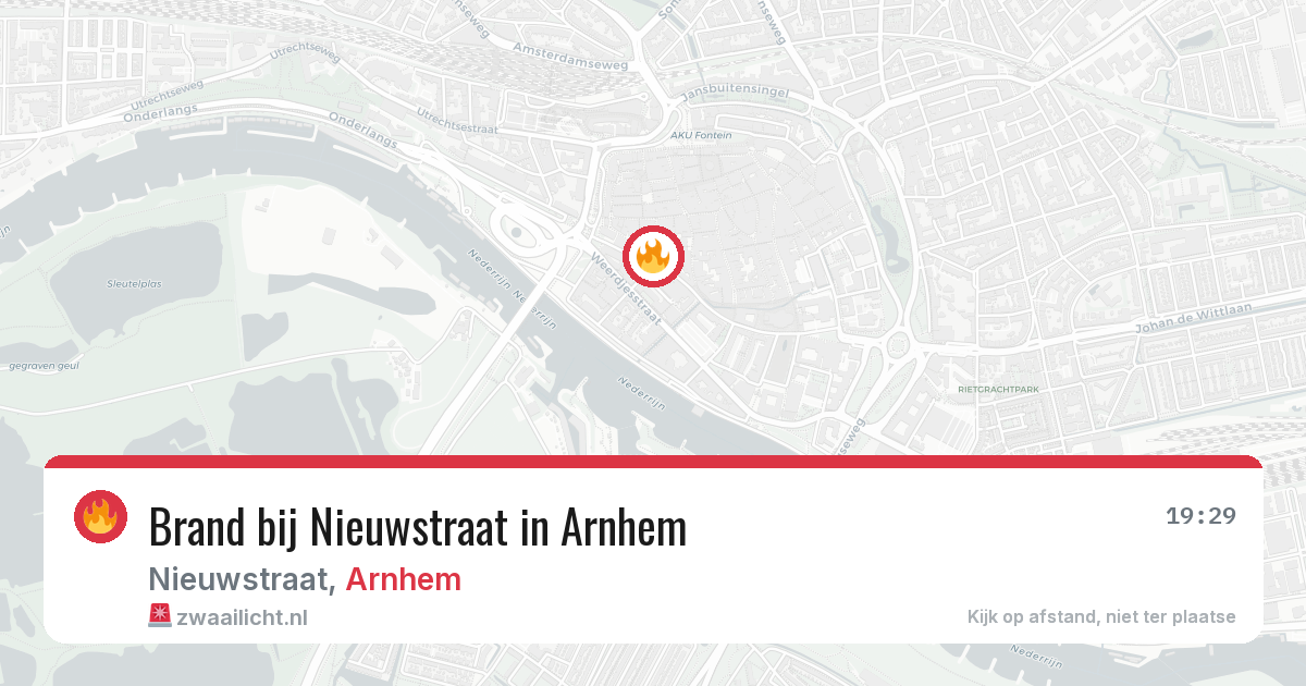 Brand bij Nieuwstraat in Arnhem — 1 jul 2026