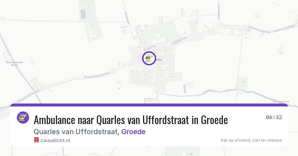 Ambulance naar Quarles van Uffordstraat in Groede — 6 mrt 2026