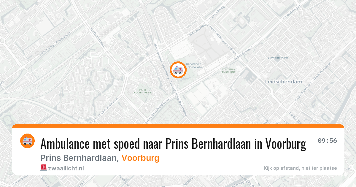 Ambulance met spoed naar Prins Bernhardlaan in Voorburg — 11 mei 2026