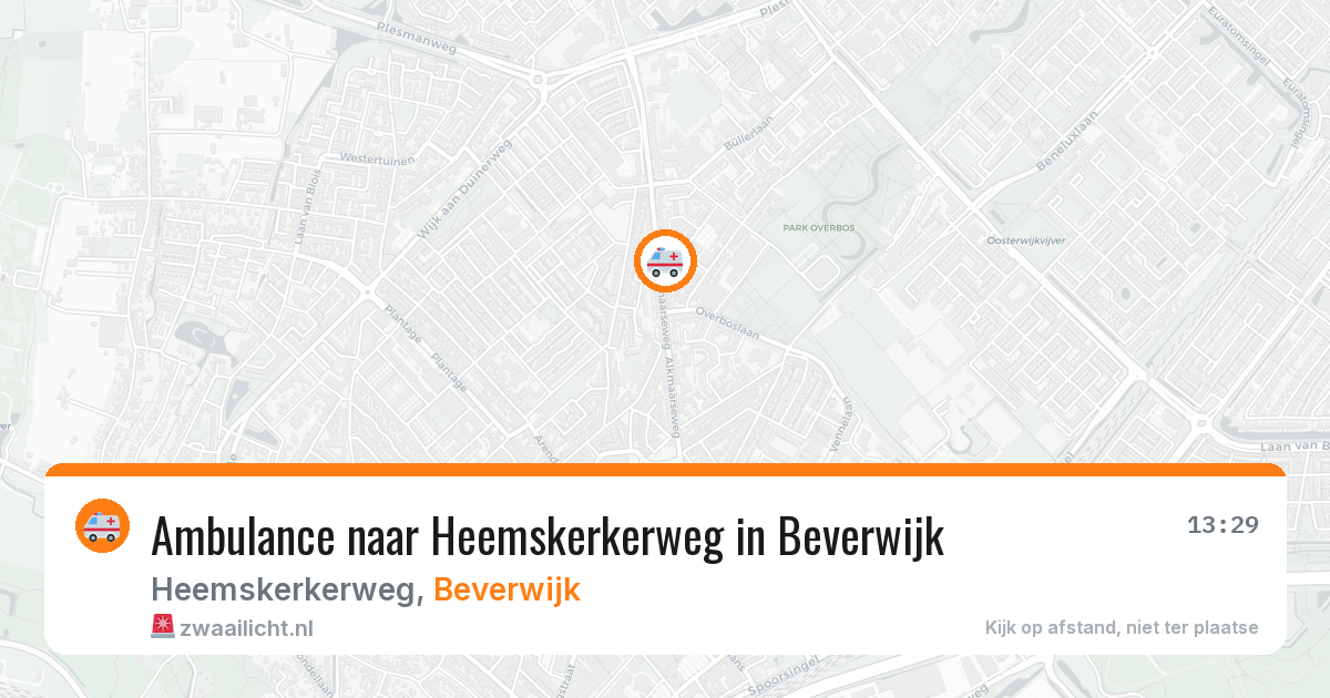 Ambulance naar Heemskerkerweg in Beverwijk — 6 apr 2026