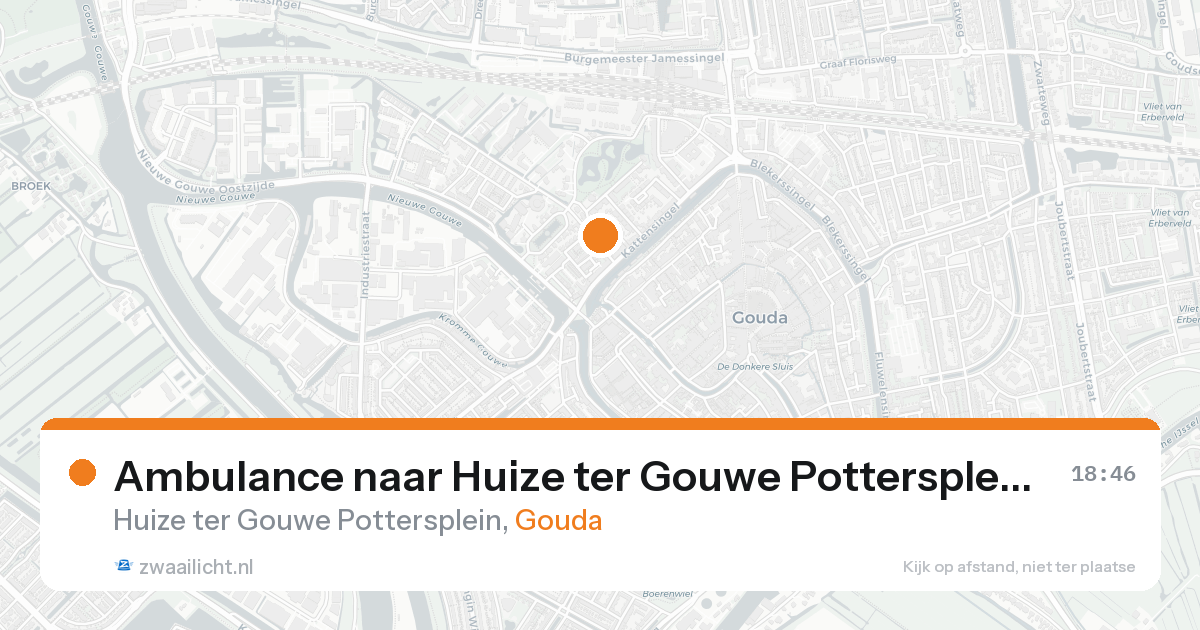 Ambulance naar Huize ter Gouwe Pottersplein in Gouda — 30 jan 2026