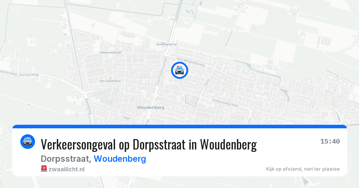 Verkeersongeval op Dorpsstraat in Woudenberg — 14 jul 2026