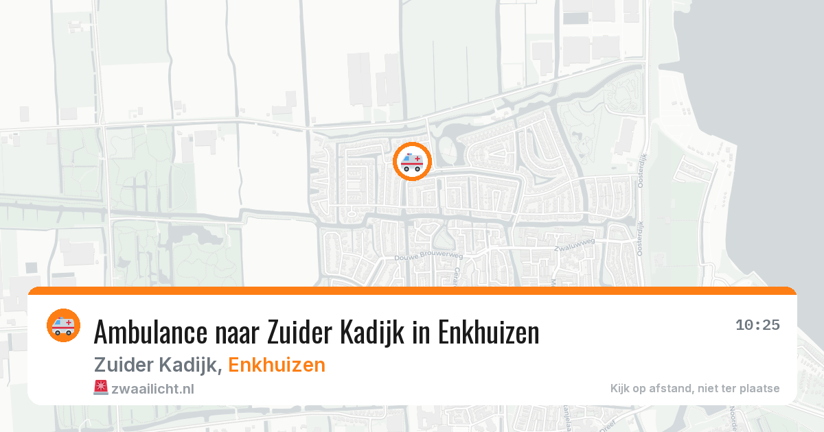 Ambulance naar Zuider Kadijk in Enkhuizen — 24 jun 2026