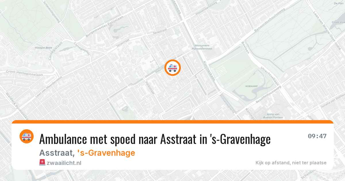 Ambulance met spoed naar Asstraat in 's-Gravenhage — 12 feb 2026