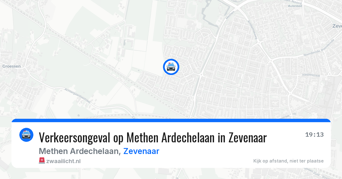 Verkeersongeval op Methen Ardechelaan in Zevenaar — 2 mei 2026