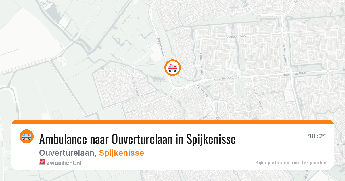 Ambulance naar Ouverturelaan in Spijkenisse — 24 jul 2026
