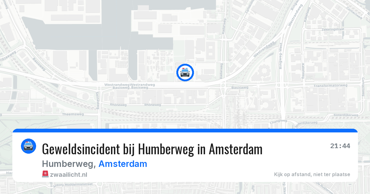 Geweldsincident bij Humberweg in Amsterdam — 13 jun 2026