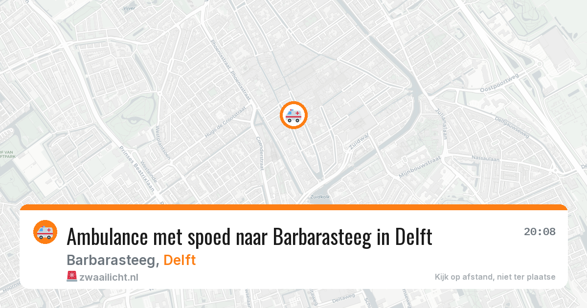 Ambulance met spoed naar Barbarasteeg in Delft — 17 jan 2026