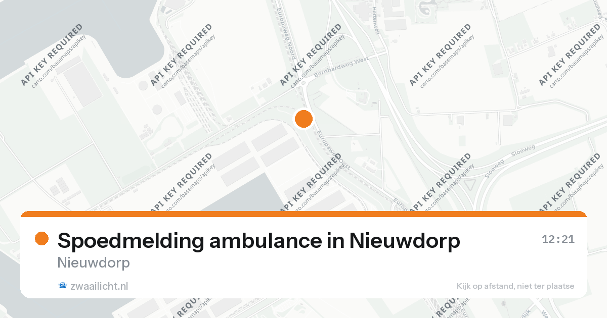 Spoedmelding ambulance in Nieuwdorp — 26 aug 2026
