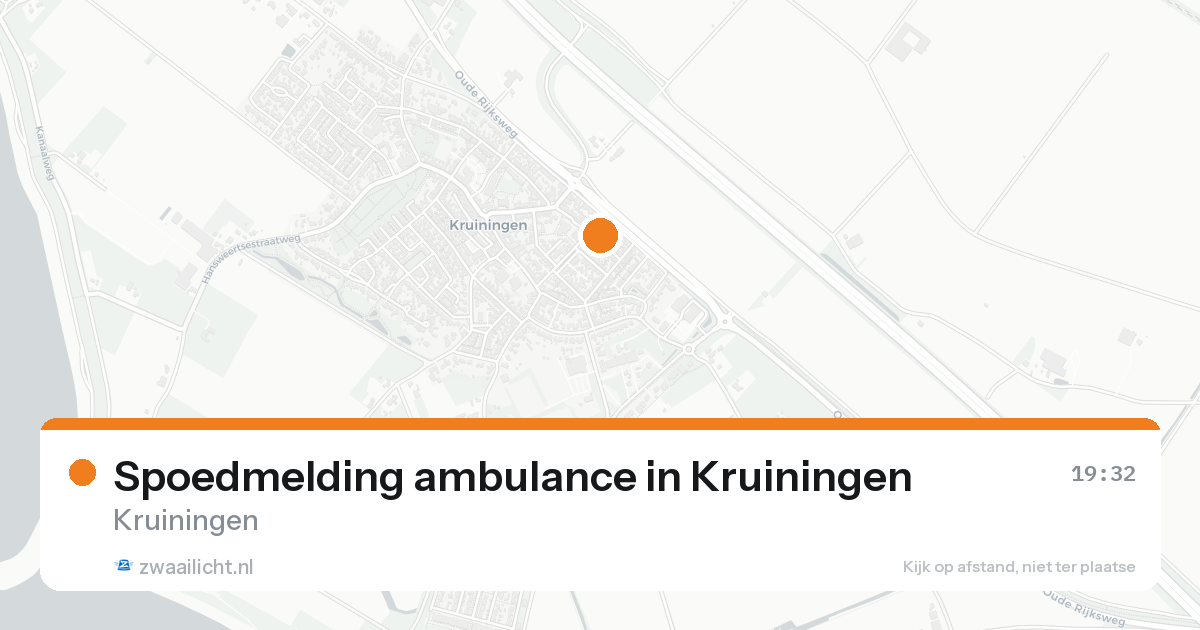 Spoedmelding ambulance in Kruiningen — 20 aug 2026