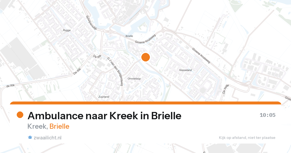 Ambulance naar Kreek in Brielle — 28 aug 2026