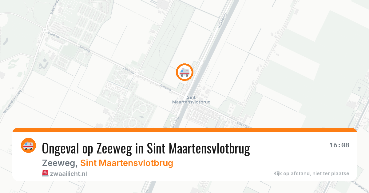 Ongeval op Zeeweg in Sint Maartensvlotbrug — 21 jun 2026