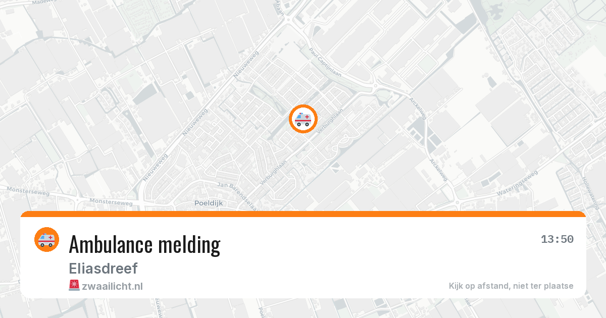 Ambulance melding — 29 jan 2026