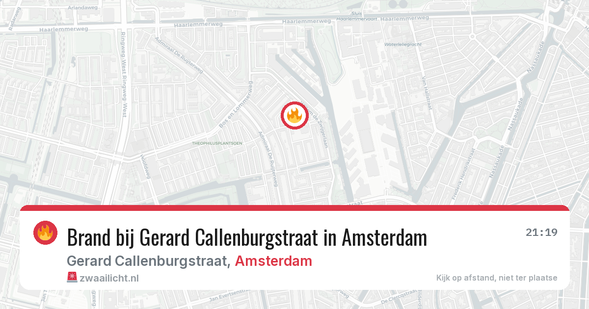 Brand bij Gerard Callenburgstraat in Amsterdam — 10 mrt 2026