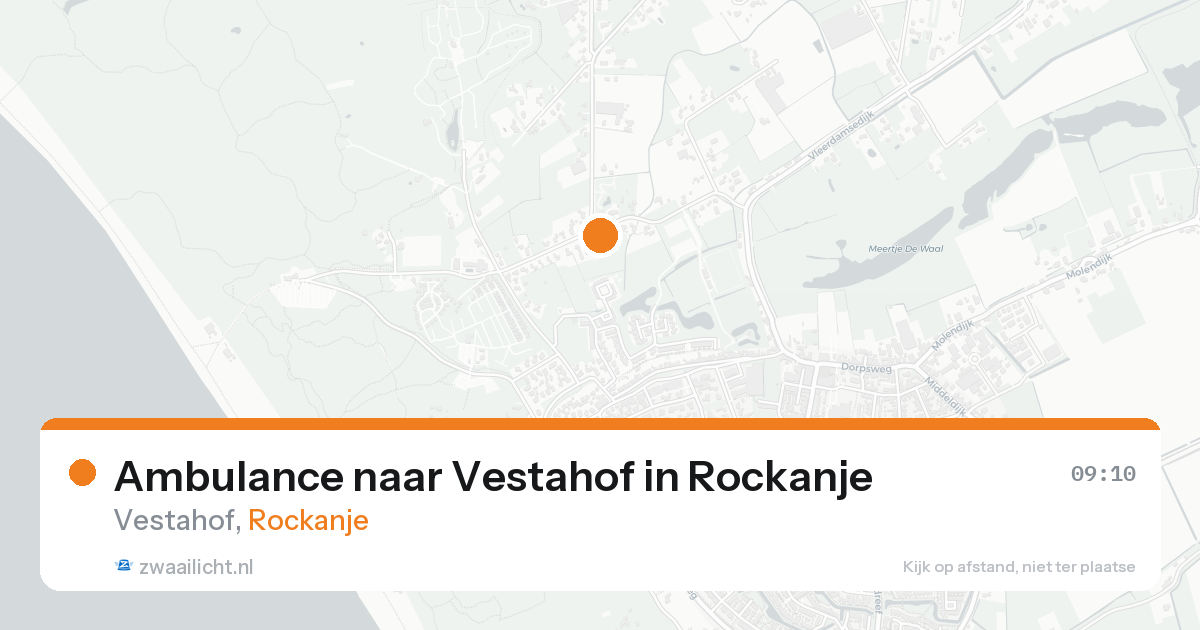 Ambulance naar Vestahof in Rockanje — 12 jul 2026