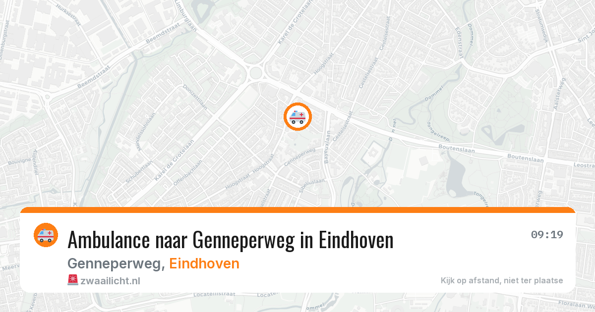 Ambulance naar Genneperweg in Eindhoven — 16 mei 2026