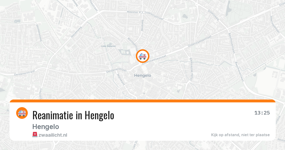 Reanimatie in Hengelo — 5 jul 2026