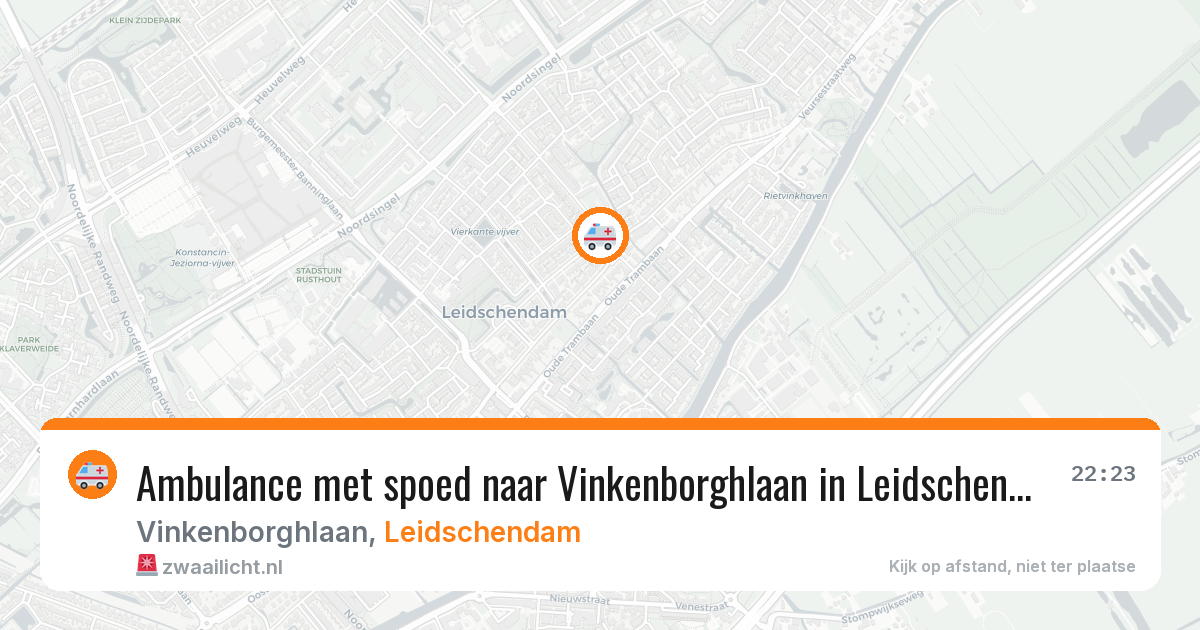 Ambulance met spoed naar Vinkenborghlaan in Leidschendam — 5 mei 2026