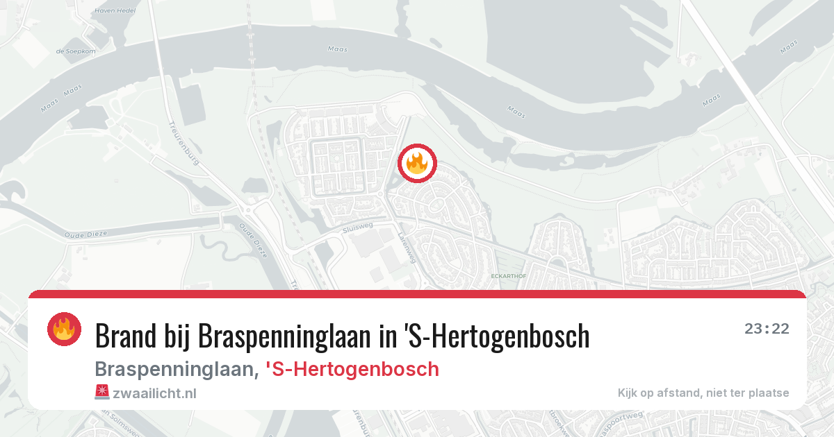 Brand bij Braspenninglaan in 'S-Hertogenbosch — 9 apr 2026