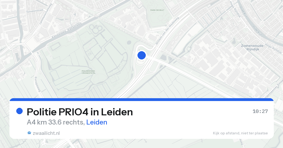 Politie PRIO4 in Leiden — 16 aug 2026 | 🚨 Zwaailicht.nl