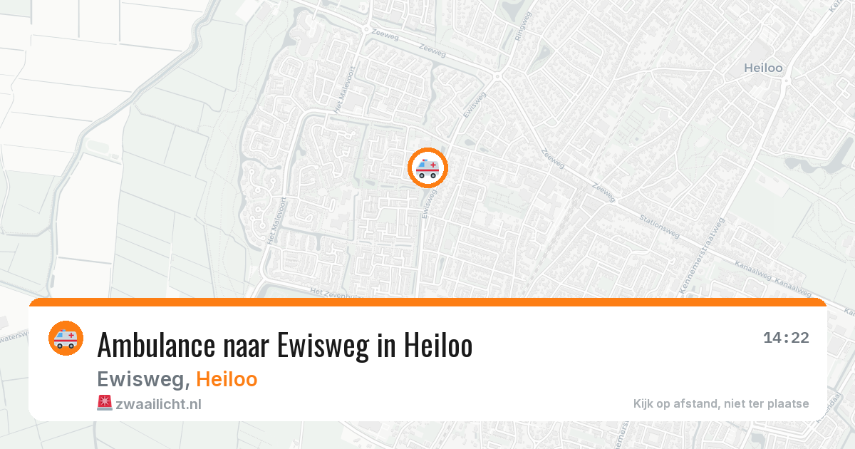 Ambulance naar Ewisweg in Heiloo — 3 aug 2026