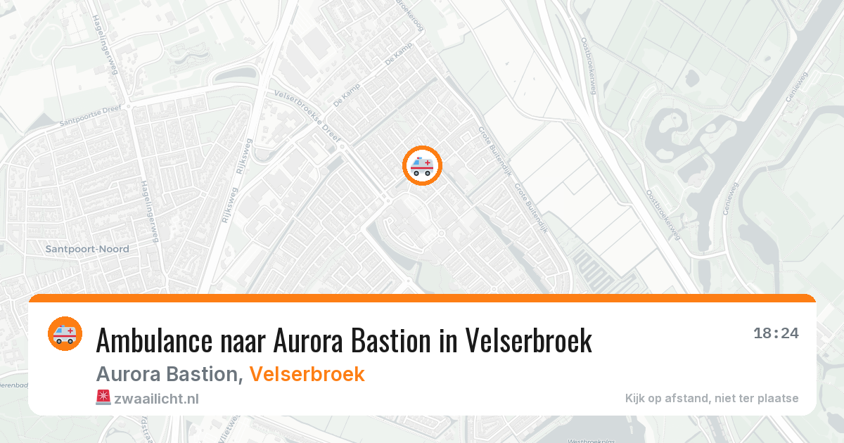 Ambulance naar Aurora Bastion in Velserbroek — 5 jun 2026