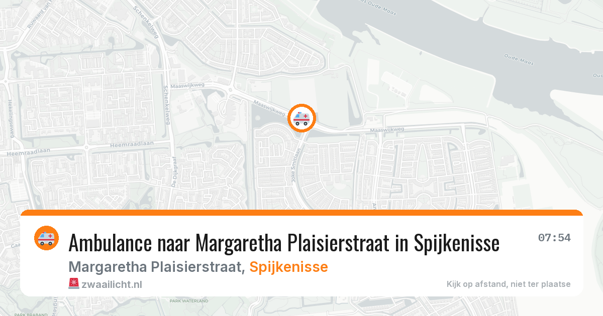 Ambulance naar Margaretha Plaisierstraat in Spijkenisse — 14 jun 2026