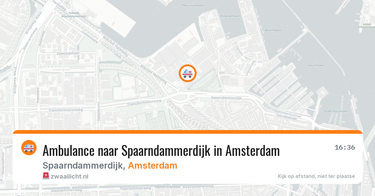 Ambulance naar Spaarndammerdijk in Amsterdam — 14 aug 2026