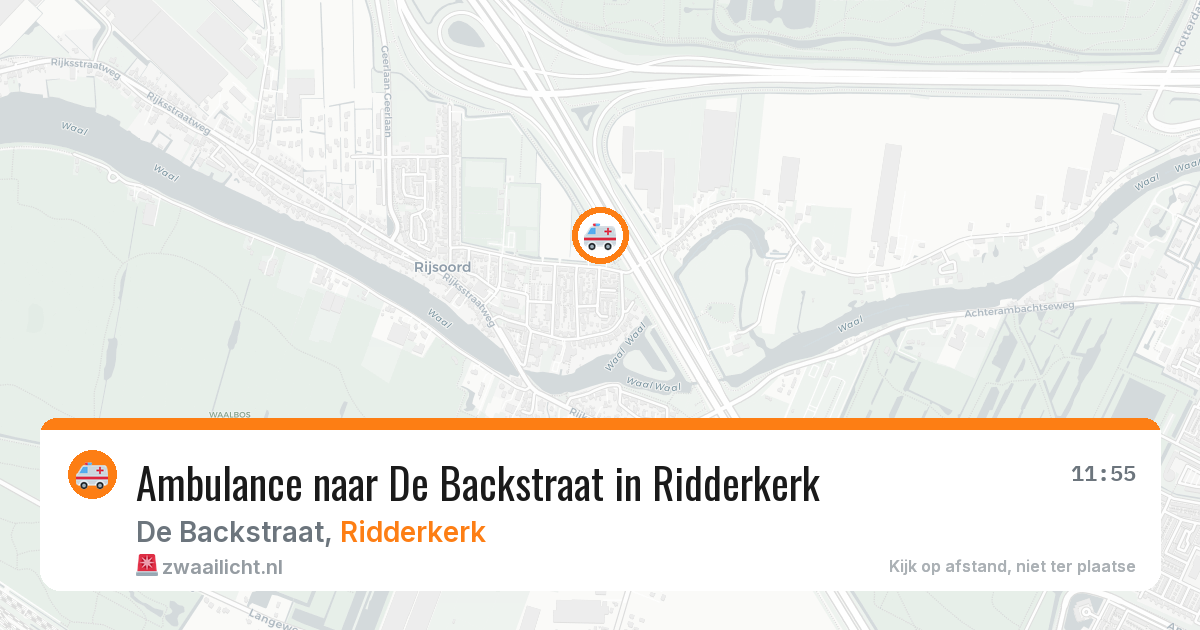 Ambulance naar De Backstraat in Ridderkerk — 29 jan 2026