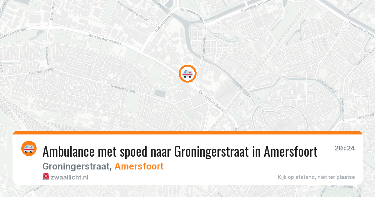 Ambulance met spoed naar Groningerstraat in Amersfoort — 11 jul 2026