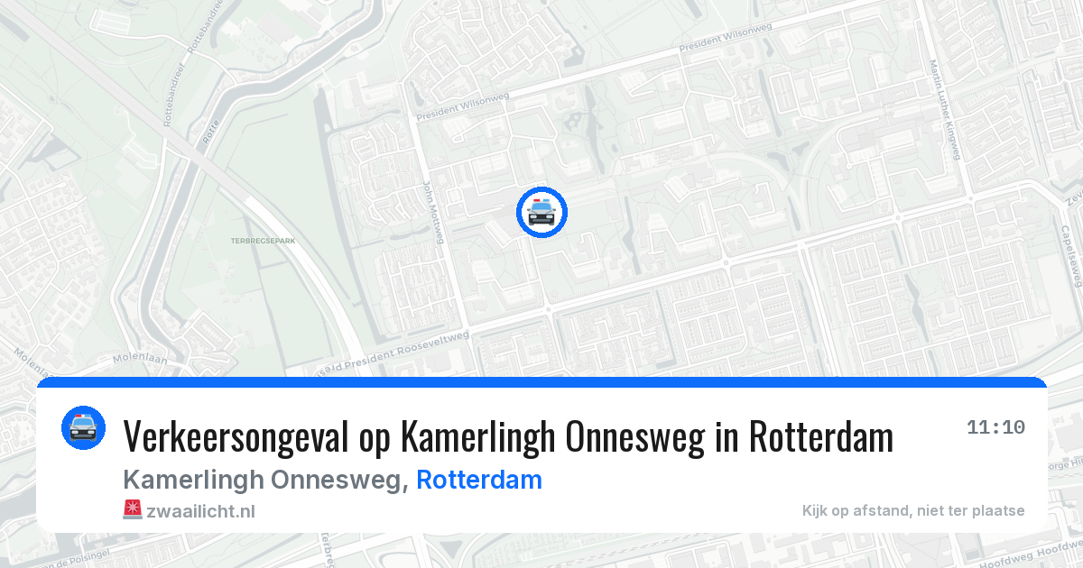 Verkeersongeval op Kamerlingh Onnesweg in Rotterdam — 8 jun 2026