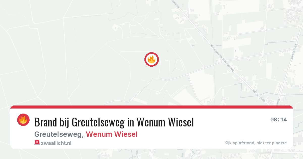 Brand bij Greutelseweg in Wenum Wiesel — 20 jun 2026