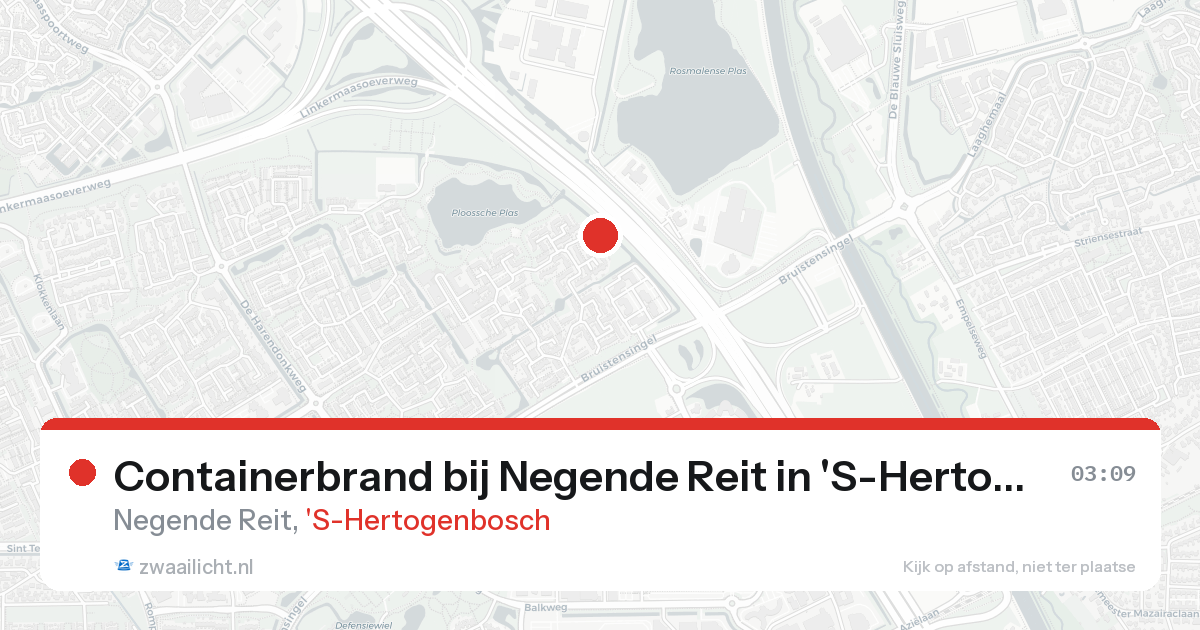 Containerbrand bij Negende Reit in 'S-Hertogenbosch — 19 aug 2026