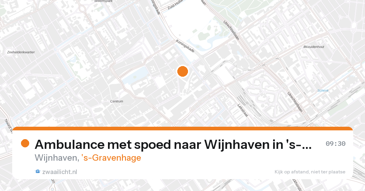 Ambulance met spoed naar Wijnhaven in 's-Gravenhage — 27 aug 2026