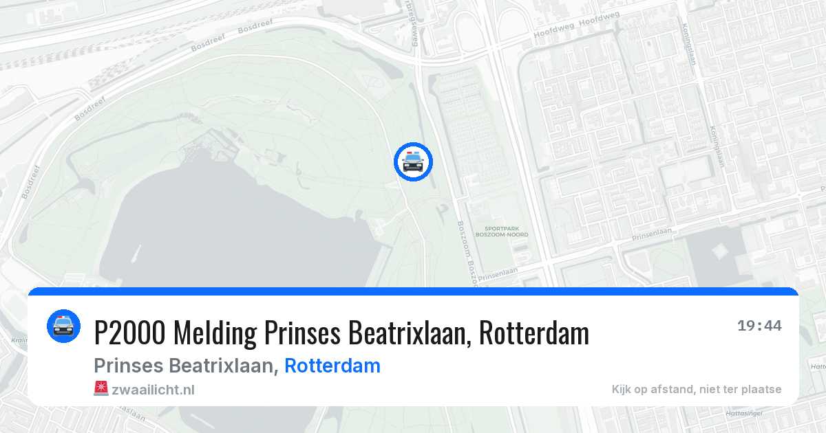 P2000 Melding Prinses Beatrixlaan, Rotterdam — 27 jul 2026