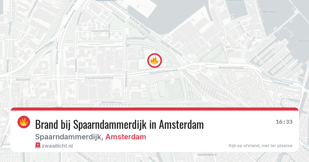 Brand bij Spaarndammerdijk in Amsterdam — 3 jul 2026