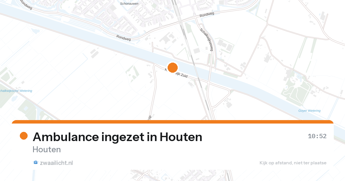 Ambulance ingezet in Houten — 28 aug 2026