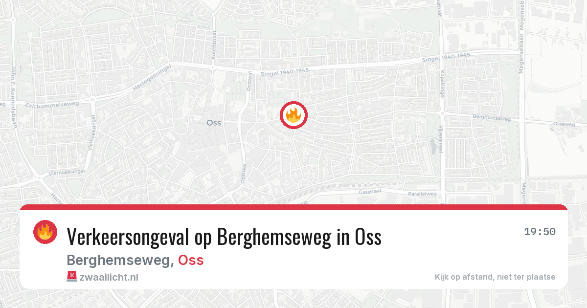 Verkeersongeval op Berghemseweg in Oss — 26 mrt 2026