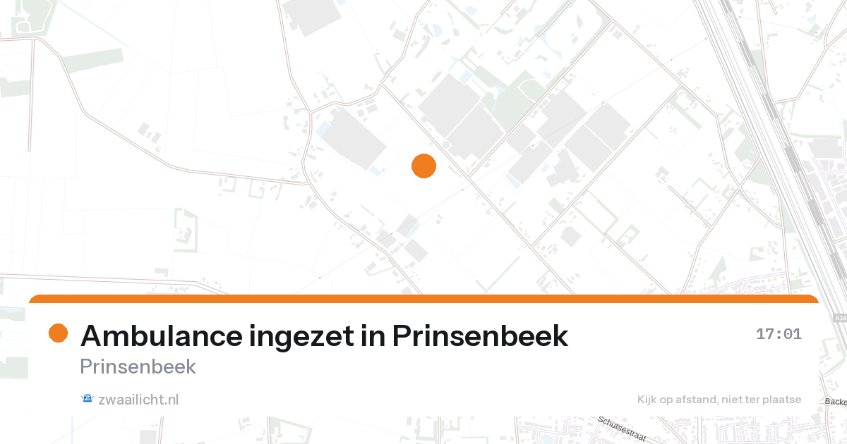 Ambulance ingezet in Prinsenbeek — 26 aug 2026